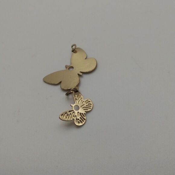 Brutalist fairycore butterfly necklace pendant - Picture 2 of 2